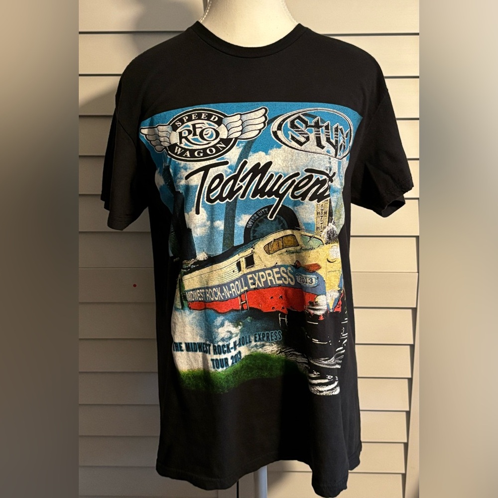 Ted Nugent Reo‎ Speedwagon Styx S No Tag Express Tour 2012 Concert T-Shirt Rock